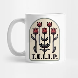 Theological Tulip Emblem Tee Design Mug